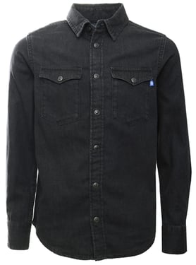 Jack & Jones Regular Fit Junior Denim Shirt - Black Denim - 14Y