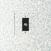 Lucian perspex coaxial single outlet socket with black inserts in clear perspex