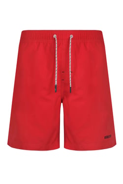 Weird Fish Banning Recycled Polyester Swim Shorts Retro Red Size 30