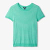 Simone Knit Tee - Teal Stripes