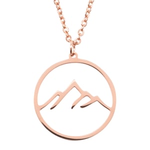 Mountain Necklace Rose Gold