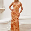 Orchard Delight Maxi Dress Peach