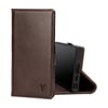Galaxy S23 Ultra Leather Case (with stand function) - Dark Brown