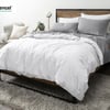 QE Home Hemp Touch Duvet Cover, TENCEL™ Lyocell in White, King