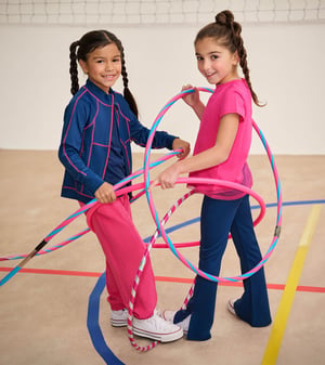 Girls Pink Yarrow Mesh Trim T-Shirt