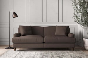 nkuku Deni Large Sofa | Make To Order | Recycled Cotton Mocha | No Colour