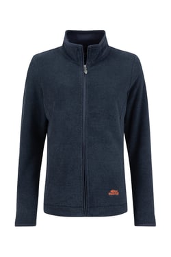 Weird Fish Cheryl Textured Full Zip Fleece Midnight Size 8