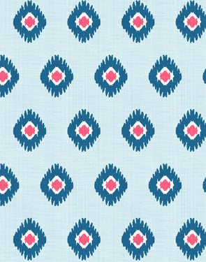 Tangier Medallion' Wallpaper by Wallshoppe - Sky - Traditional / 27 in. x 27 ft.