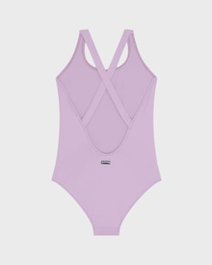 Vilebrequin - Girls Cross-back One-piece Swimsuit Solid - Swimwear - Ginx - Purple - Size 14