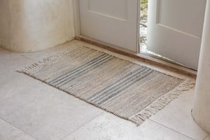 nkuku Varli Jute & Cotton Doormat | Rugs | Natural | 60 x 90 cm