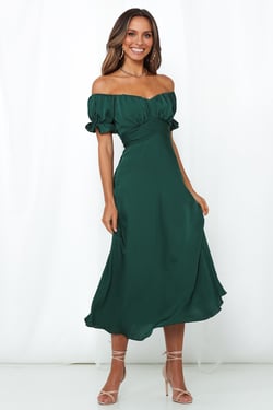 Sky Child Maxi Dress Forest Green
