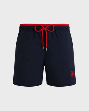 Vilebrequin - Men Swim Shorts Bicolor - Swimwear - Moka - Blue - Size XXXL