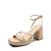 DREAM PAIRS Multiple strap Platform Heeled Sandals
