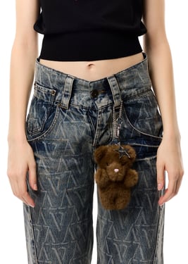 Teddy Bear Keychain Faux