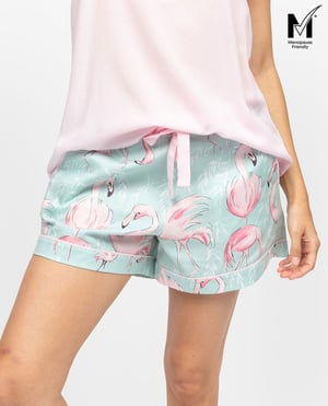 Francesca Womens Flamingo Print Shorts - 28