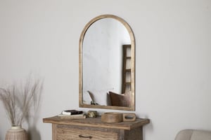 nkuku Murwara Wall Mirror | Mirrors | Small | Antique Brass