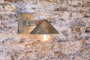 nkuku Rhya Outdoor Wall Lamp | Lights | One Size | Antique Brass