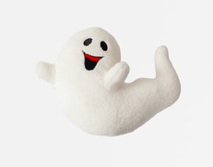 QE Home Halloween Cushion in Casper, Seasonal, White