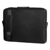 Slim Leather Laptop Bag - Black