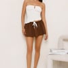 Manhattan Muse Low Rise Skort Brown