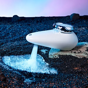 Modern Pebble-Shaped Bathroom Faucet with Dual Water Outlets