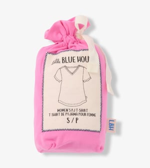 Women's Pink Polyknit V-Neck T-Shirt