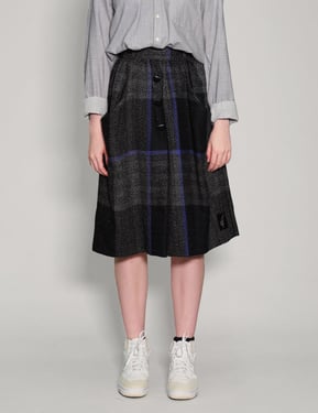 Tartan High-waisted Skirt
