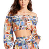 On Vacation Crop Top - S