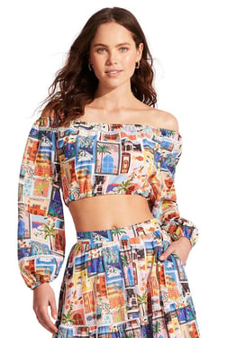 On Vacation Crop Top - L