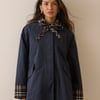 Navy Tartan Trim Country Jacket