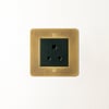 Lucian 5A socket with black inserts in aged brass