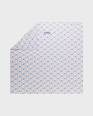 Vilebrequin - Cotton Voile Scarf Micro Ronde Des Tortues - Scarves - Bandano - White - Size OSFA