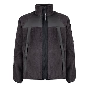 ST95 Zip Fleece Washed Black