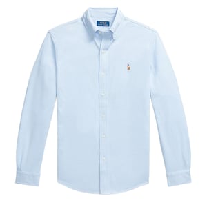 Polo Ralph Lauren Knit Oxford Shirt Chambray Blue