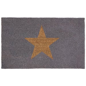 Printed Coir Inverse Star Doormat - 60x90cm