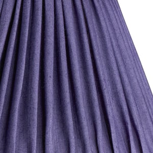 25cm scalloped shade in Cobalt silk with velvet tape
