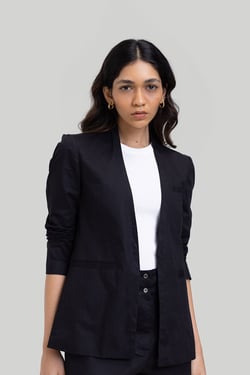 Summer Heat Blazer in Black - Black / S