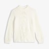 Petal Cable Sweater - Winter White