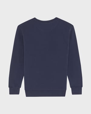 Vilebrequin - Kids Organic Cotton Sweatshirt Flocked Vilebrequin Logo - Sweater - Garibou - Blue - Size 14