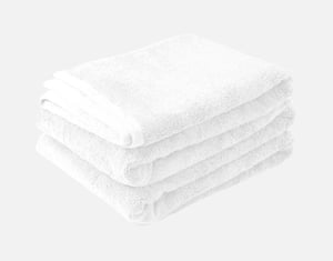 QE Home Modal Cotton Towels in White, 30 x 54 in