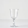 Line Ribbed Glass Goblet