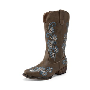DREAM PAIRS Vintage inspired Women   s Cowboy Boots