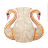 Swan Handwoven Iraca Palm Vase
