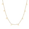 Circles Bobble Chain Necklace Gold