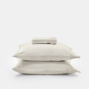 Signature Small Sheet Set King w/st pillowcases Moscato Beige Beach House Linen , Luxury Organic Bedding and Sheet Sets , PROSSIONI