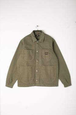 Coverall Jacket, Unlined (Olive Twill) - XXL