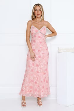 Rosewater Daydream Maxi Dress Pink
