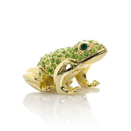 Green and Gold Sitting Toad