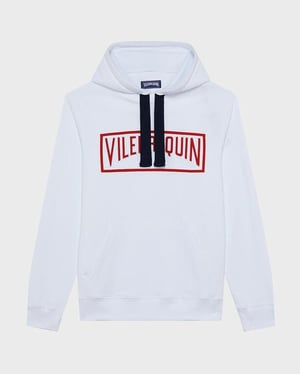 Vilebrequin - Men Cotton Hoodie Sweatshirt Solid - Sweater - Martino - White - Size XXXL