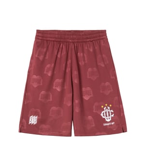 Carhartt WIP Harttes Football Short Heart Train Jacquard / Mulberry